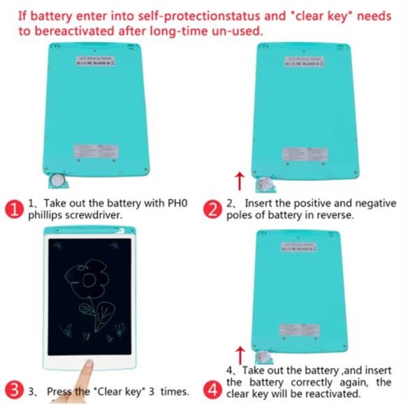 Electronic Tablet, LCD Drawing Doodle Pad, Educational Learning Toys for Toddler - Picture 12 of 14